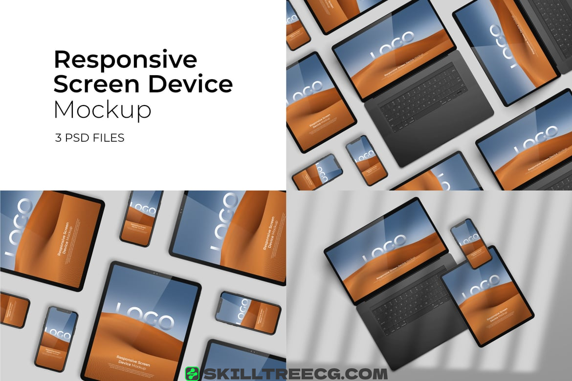 Responsive Screen Devices - Mockup Vol.3（281724）-技能树